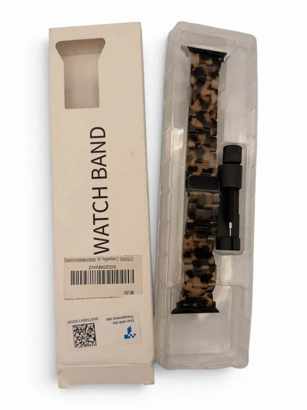 9-Pack Elastic Apple Watch Bands and Nyeneil Tortoise Resin Band 38mm/40mm/41mm